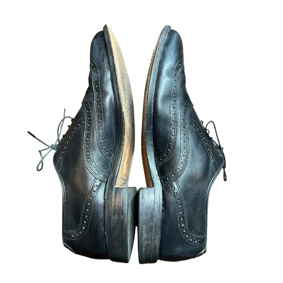 Allen Edmonds Chester Black Leather Wingtip Oxford Shoes Men’s 9.5 D Made in USA